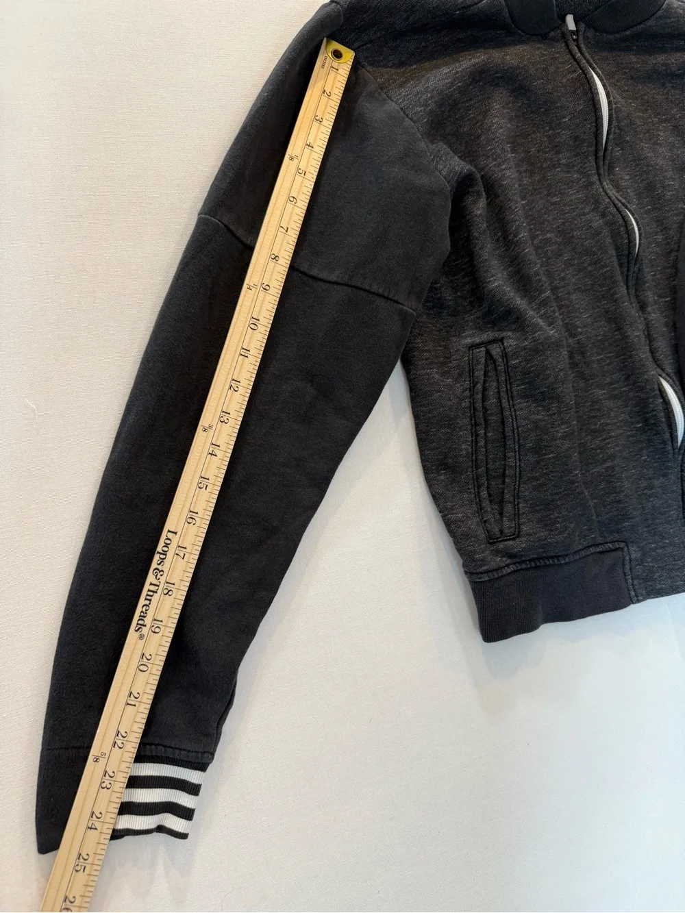 adidas Men’s Charcoal Zip-Up Track Sweater